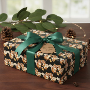 Feuilles de papier cadeau à motif d'animaux de la 