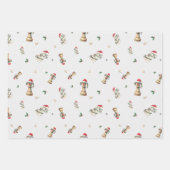Feuilles de papier cadeau de Noël d'échecs élégant (Devant 2)