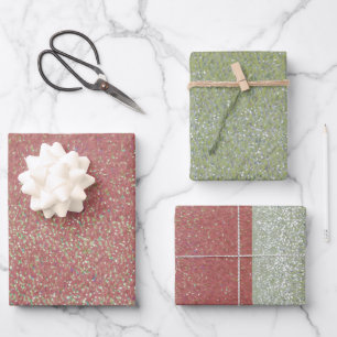 Feuilles de papier cadeau Faux Paillettes Bling