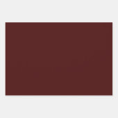 Feuilles de papier cadeau marron brûlé de luxe (Devant)