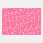 Feuilles de papier cadeau orange vert rouge mignon (Devant)