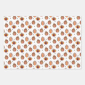 Feuilles de papier cadeau OWL-O-WEEN Halloween (Devant 2)