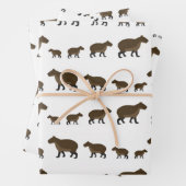 Feuilles de papier capybara enveloppant (En situation)