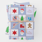 Feuilles de papier Carré de Noël (En situation)