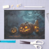 Feuilles de papier de soie de soie de citrouille (Artisanat)