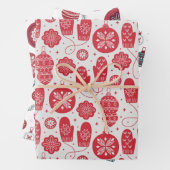 Feuilles de papier de style ancien Motif de Noël (En situation)