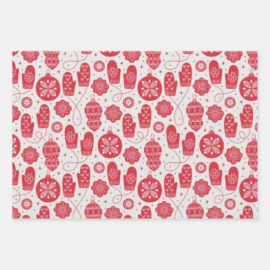 Feuilles de papier de style ancien Motif de Noël (Devant)