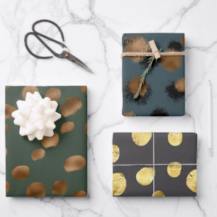 Feuilles de papier d'emballage à motif de peau de