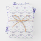 Feuilles de papier d'emballage à motif de rêve vio (En situation)