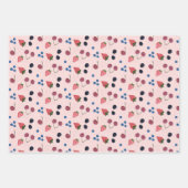 feuilles de papier d'emballage à motifs de baies e (Devant 2)