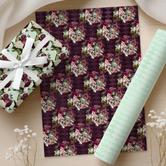 Feuilles de papier d'emballage Alice au pays des m