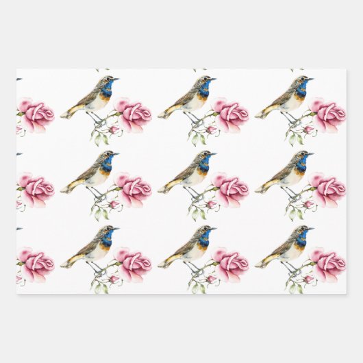 Feuilles de papier d'emballage aquarelle pour thé (Devant 3)