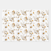 Feuilles de papier d'emballage botanique floral (Devant 2)