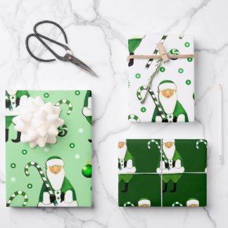 Feuilles de papier d'emballage cadeau de Noël irla