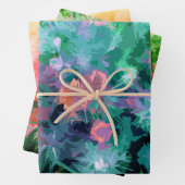 Feuilles de papier d'emballage : Collection floral (En situation)