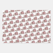 Feuilles de papier d'emballage de lapin de Pâques (Devant 2)