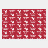 Feuilles de papier d'emballage de Noël d'ange coul (Devant)