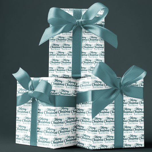 Feuilles de papier d'emballage de Noël personnalis
