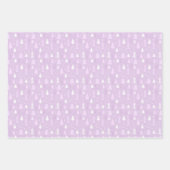 Feuilles de papier d'emballage de Noël Violet (Devant 2)