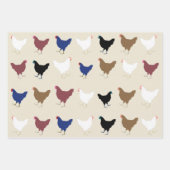 Feuilles de papier d'emballage de poulets (Devant 3)