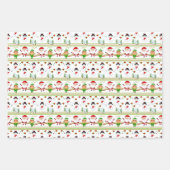 Feuilles de papier d'emballage de vacances (Devant 3)