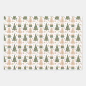 Feuilles de papier d'emballage de vacances (Devant)