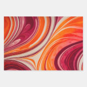 Feuilles de papier d'emballage en papier marbré co (Devant 3)