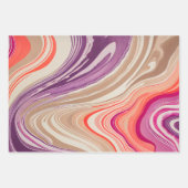 Feuilles de papier d'emballage en papier marbré co (Devant 2)