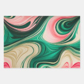 Feuilles de papier d'emballage en papier marbré co (Devant 3)