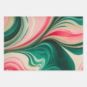 Feuilles de papier d'emballage en papier marbré co (Devant)