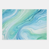 Feuilles de papier d'emballage en papier marbré co (Devant 3)