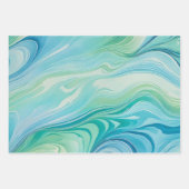 Feuilles de papier d'emballage en papier marbré co (Devant 2)