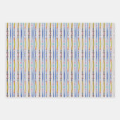 Feuilles de papier d'emballage en roseaux colorés  (Devant)