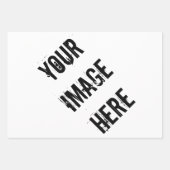 Feuilles de papier d'emballage entièrement personn (Devant 3)