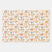 Feuilles de papier d'emballage fantaisie Jeu de 3  (Devant 2)