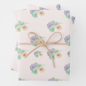 Feuilles de papier d'emballage floral (En situation)