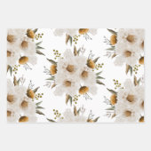 Feuilles de papier d'emballage floral aquarelle po (Devant)