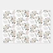 Feuilles de papier d'emballage floral et botanique (Devant 2)