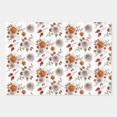 Feuilles de papier d'emballage floral et botanique (Devant)