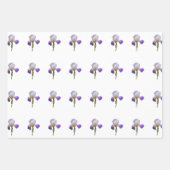 Feuilles de papier d'emballage Iris Violet (Devant 3)