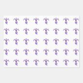 Feuilles de papier d'emballage Iris Violet (Devant 2)
