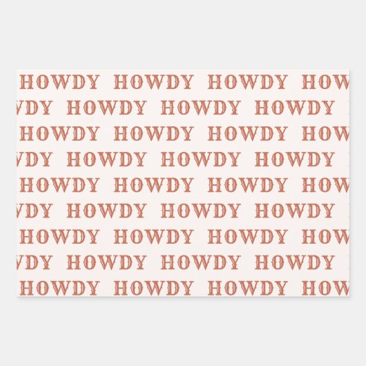 Feuilles de papier d'emballage Last Rodeo de cowgi (Devant)