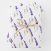 Feuilles de papier d'emballage lavande (En situation)