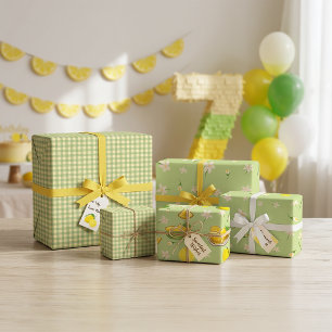 Feuilles de papier d'emballage Lemon Summer