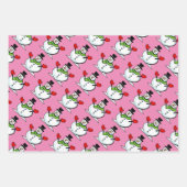 Feuilles de papier d'emballage Noël de bonhomme de (Devant 3)