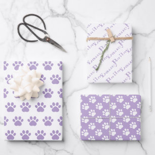 Feuilles de papier d'emballage personnalisées avec