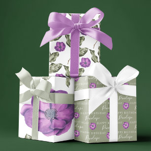 Feuilles de papier d'emballage pour anniversaire A