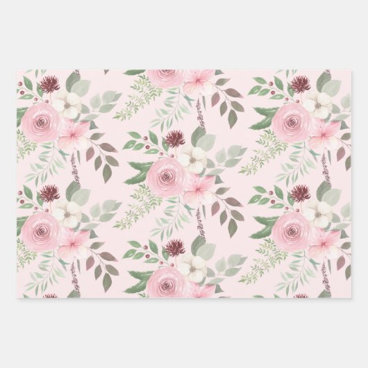 Feuilles de papier d'emballage pour anniversaire à (Devant)