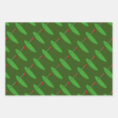 Feuilles de papier d'emballage sur le thème du gol (Devant)