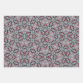 Feuilles de papier d'emballage Turquoise et bordea (Devant)